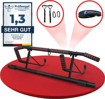 Produktbild von Pullmate Klimmzugstange – Türrahmen – rutschfest – 200 kg – mit Zubehör
