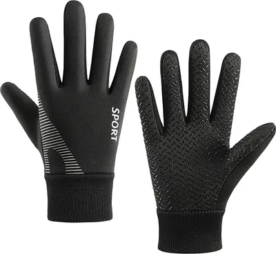 Produktbild von 1 Paar warme Winter-Sporthandschuhe für kaltes Wetter, wasserabweisend, dickes Plüschfutter, Touchscreen-Handschuhe für Kinder