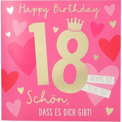 Produktbild von Depesche Zahlenkarten mit Musik quadtratisch : Happy Birthday 18