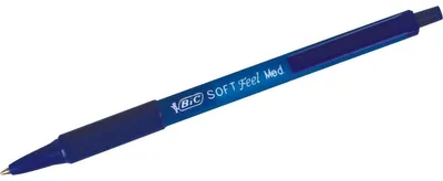 Produktbild von BIC® Kugelschreiber Soft Feel Clic Grip, Schaft blau, Kunststoff, Mine 0,4 mm, blau