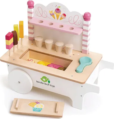 Immagine prodotto di Tender Leaf Toys Eiswagen (Kinderspielzeugset, 37,5 x 19,3 x 31 cm) 7508236