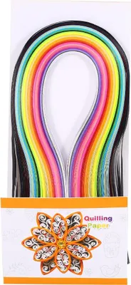 Immagine prodotto di 160 strisce di carta quilling in 22 colori per fai da te, bricolage, origami, larghezza 3 mm
