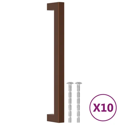 Image de vidaXL Poignées de meubles 10 pcs. Bronzes 192 mm Acier inoxydable
