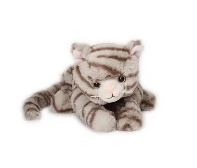Produktbild von Inware Katze liegend grau gestreift 26 cm