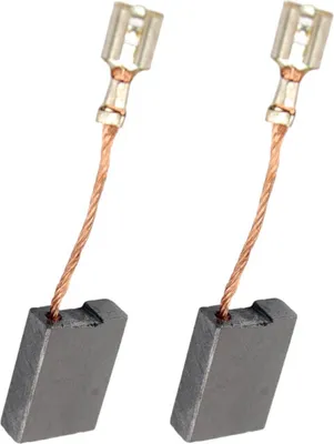Produktbild von 2x Trade-Shop Motorkohlen Kohlebürsten Schleifkohlen 6x16x25mm kompatibel mit Black & Decker KG 2000, KG 2001, KG 2023 ersetzt 569373-00