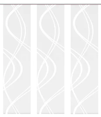 Produktbild von Schiebevorhang TIBERIO aus Dekostoff und Voile mit Scherli 245 x 60 cm