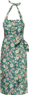 Produktbild von QUEEN KEROSIN Sommerkleid Mit Tropischem Muster Grün Xxl