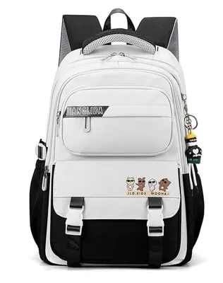 Produktbild von Schulrucksack Teenager College Tagesrucksack Rucksack Schule Laptop Ausflüge Uni Büro Schwarz 31x21x45cm
