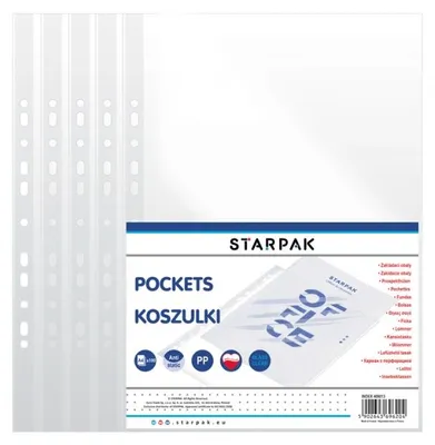 Immagine prodotto di Koszulki A4 do segregatora Starpak, 100 sztuk, krystaliczne
