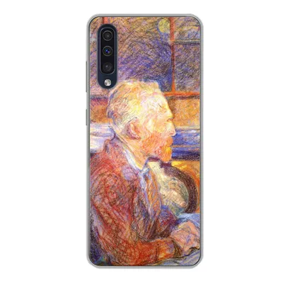 Produktbild von MuchoWow® Handyhülle Schutzhülle Hülle für Samsung Galaxy A50 Porträt von Henri de Toulouse-Lautrec - Vincent van Gogh Silikon Softcase Handy Hülle - Mobiltelefonhülle