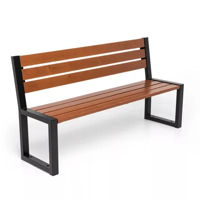 Obrázek produktu pro Zahradní lavice Holtz ocelová lavice zahradní venkovní lavice 02004 na terasu lavice 162x86x44 cm