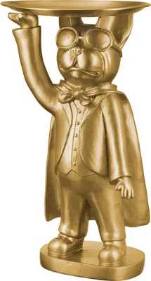 Produktbild von Casablanca by Gilde Dekofigur Hund Hero Dog mit Tablett stehend H. 31 cm,37618