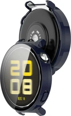 Produktbild von Schutzhülle mit Glas für Huawei Watch GT 5 Pro 42 mm, Bizon Case Watch Adamo, Blau