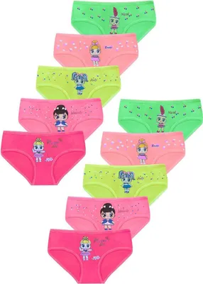 Produktbild von 10 Mädchen Slips Unterhosen - 92-98 (2-3 Jahre) Modell 1