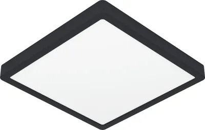 Produktbild von FUEVA 6 Aufbauleuchte - L29 x B29 x H2,5 cm - schwarz - 13W inkl. - IP20