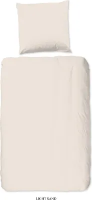 Produktbild von Good Morning Bettwäsche-Set Uni 140×200/220 cm Hellbeige