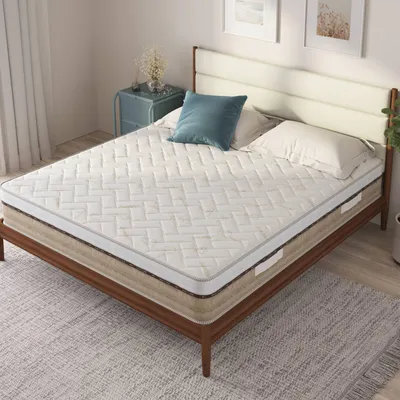 Immagine prodotto di Talamo Italia Materasso Matrimoniale Cutler 140x190x25h cm Bianco, Grado Rigidità 8/10 Misura Rete Compatibile 140x190 cm Italy