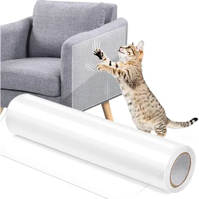 Image de Film de protection transparent pour meubles et portes, 40 cm x 3 mètres