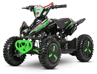 Produktbild von Pocketquad Kinder Quad 49ccm Benzin Mini ATV Python Snowy 2Takt 6 Zoll Grün