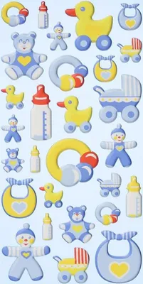Produktbild von Schaumstoff Sticker Babyboy