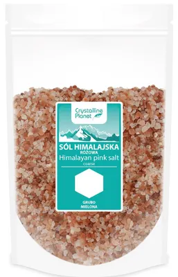SÓL HIMALAJSKA RÓŻOWA GRUBO MIELONA 1 kg - CRYSTALLINE PLANET