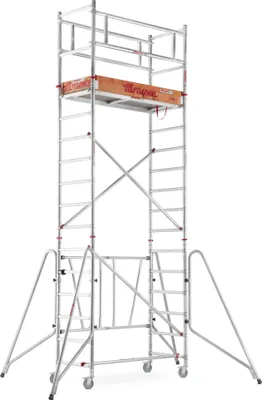 Zdjęcie produktu dla Rusztowanie aluminiowe jezdne składane FARAONE COMPACT XS 160 x 75 cm 160 pakiet A+B+C - 5,70 m