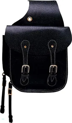 Produktbild von Hispano Hipica Leder Fahrradtasche Schwarz  Schwarz One Size