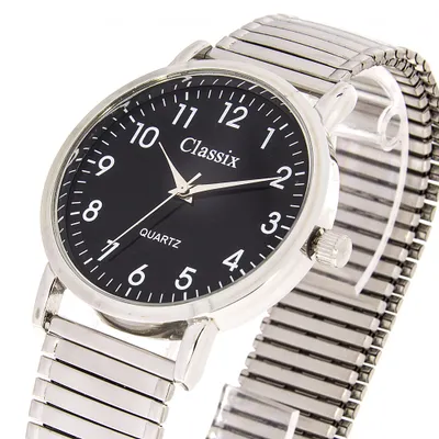 Produktbild von Herrenuhr Classix mit Zugband schwarz