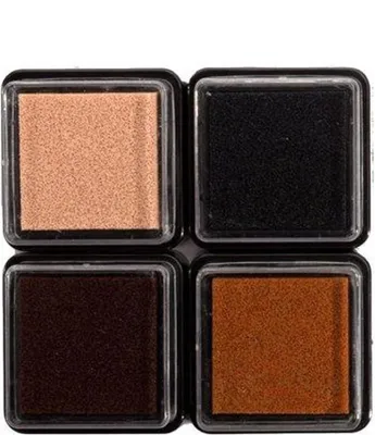 Produktbild von Vaessen Creative | Stempelkissen Farbe 4pcs Vintage