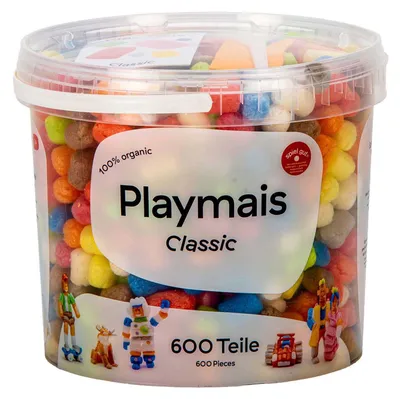 Produktbild von PlayMais Classic 600 Eimer, Bastelset für Kinder, 3 Jahr(e), Mehrfarbig, 600 Stück(e)