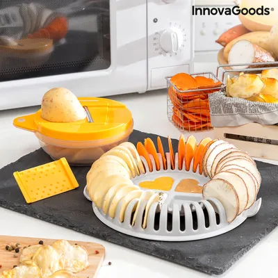 Produktbild von InnovaGoods Mikrowellen-Chips-Set mit Hobel