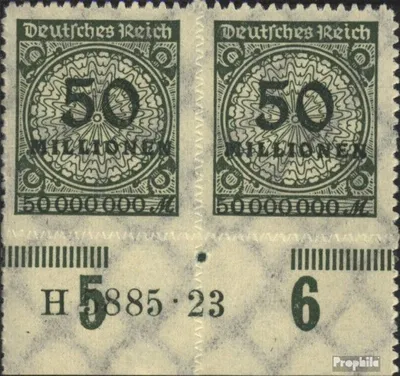 Produktbild von Briefmarken Deutsches Reich 1923 Mi 321B HAN H5885.23 Durchstich, stets unperfekt! postfrisch Hochinflation