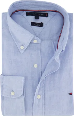 Image de Tommy Hilfiger Chemise bleu clair uni coupe normale