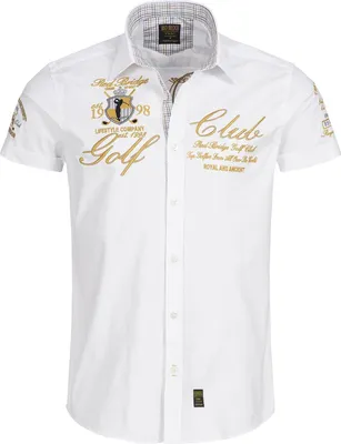 Produktbild von Red Bridge Herren Golf Club kurzarm Hemd weiß S