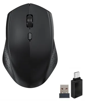 Obrázok produktu pre Bezdrôtová myš USB a Bluetooth, myš s duálnym režimom, ergonomická myš pre počítač s nastaviteľnou hodnotou DPI (800, 1200, 1600), bezdrôtová myš pre notebook, počítač, zariadenia iOS a Android
