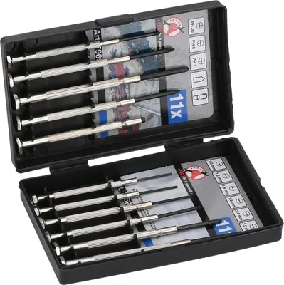 Produktbild von KRAFTMANN 7969 Feinmechaniker-Schraubendrehersatz, 11-tlg.