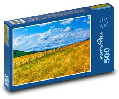 Produktbild von Puzzle 500 Blühende Bergwiese - martinpuzzle