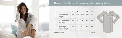 Produktbild von Nachthemd Langarm - großer Blumendruck , Farbe:rosa, Größe:L