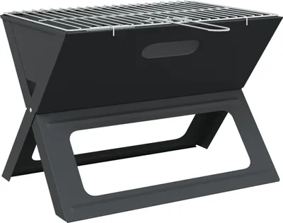 Produktbild von Möbel Holzkohle BBQ Grill - Faltbar, Schwarz, 46x30x31 cm, Aus Stahl - Holzkohlegrills 42004185