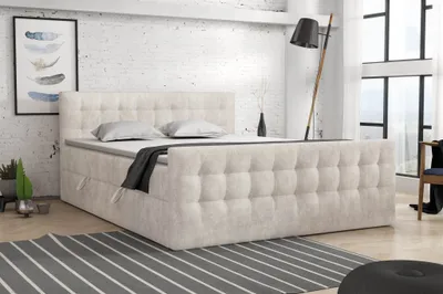 Produktbild von Boxspringbett Schlafzimmerbett ANKER Deluxe 180x200cm Perfect Harmony Creme