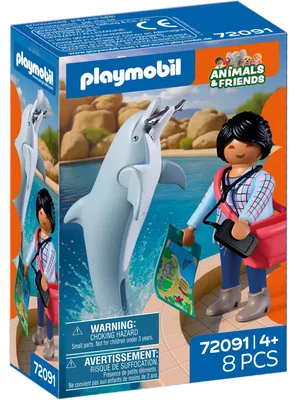Produktbild von PLAYMOBIL Animals & Friends Zoo: Delfin und Besucherin