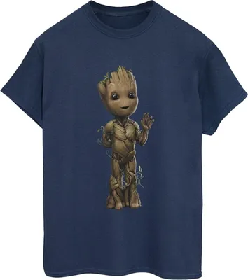 Produktbild von Marvel - "I Am Groot" T-Shirt für Damen BI35233 (XL) (Marineblau)