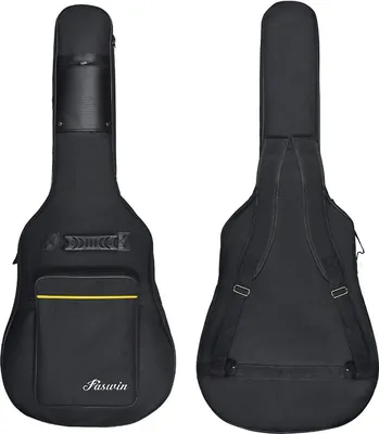 Produktbild von Faswin 41 Zoll Gig Bag für Kassikgitarre, Gitarrentasche, Gitarrenhülle, schwarz, reißfest und wassergeschützt