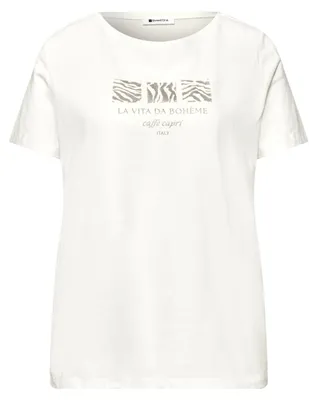 Produktbild von Street One LTD QR basic pearl print shirt off white 44