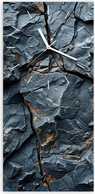 Produktbild von Wanduhr aus Glas mit Motiv Gesteinsformation- 30 x 60 cm - inkl. Aufhängesystem