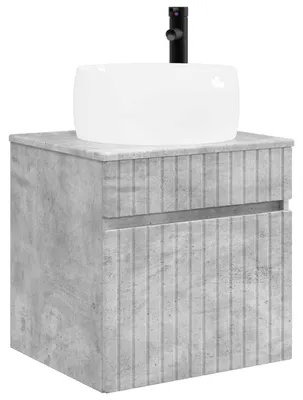 Immagine prodotto di Mobile lavabo da parete Grigio Cemento 49 x 44,5 x 66 cm