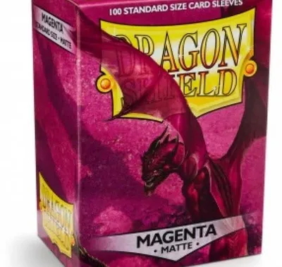 Produktbild von Dragon Shield Kartenhüllen Standard Magenta Matte 100 Stück TCG