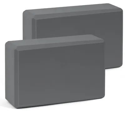 Zdjęcie produktu dla Bloki do jogi wykonane z pianki EVA o wysokiej gęstości, zestaw 2 sztuk, wymiary 23 x 15 x 8 cm, idealne do pilatesu