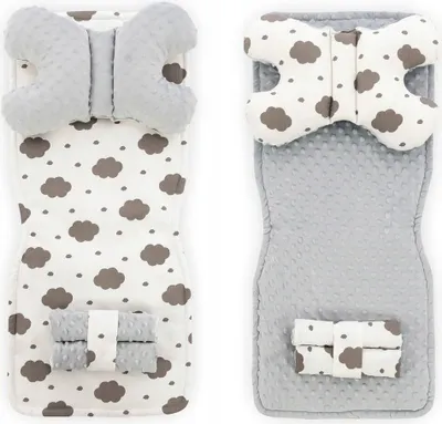 Produktbild von Kinderwagen Sitzeinlage 4In0 Tutumi CLOUD JY03 White Grey