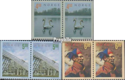 Produktbild von Briefmarken Norwegen 1999 Mi 1307Dl/Dr-1309Dl/Dr Paare (kompl.Ausg.) postfrisch Tourismus